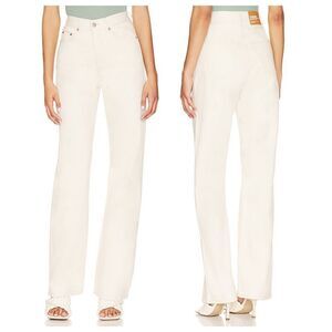 NWT Dr Denim | Revolve Echo Straight High -Rise Cotton Jeans Ecru 26/34